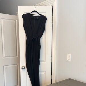 Theory Elegant Black Maxi Jumpsuit